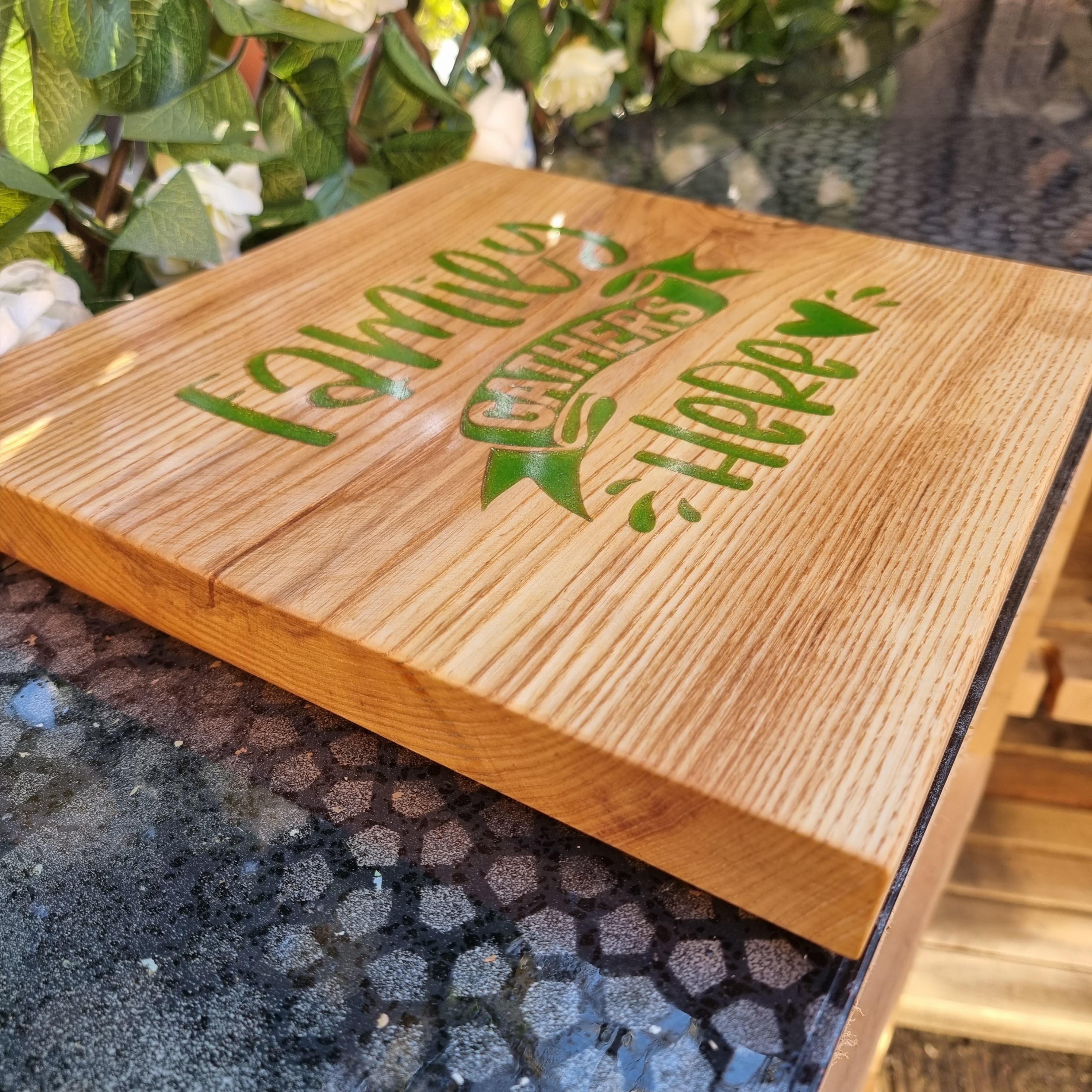ash wood cutting board
