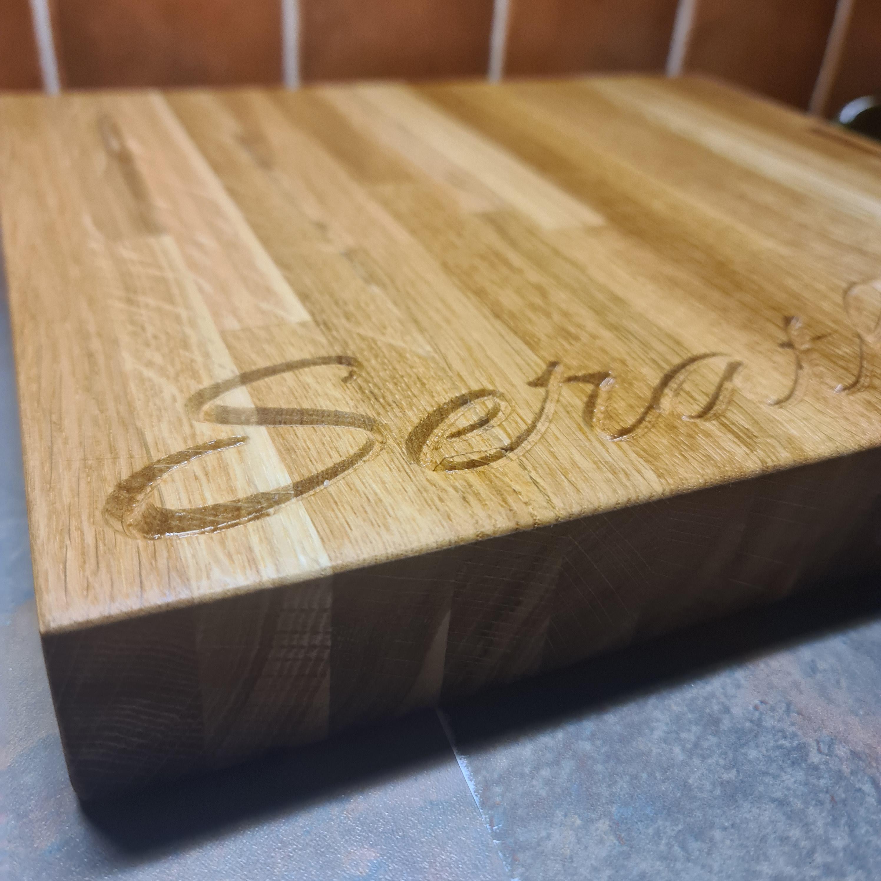 personalised oak board